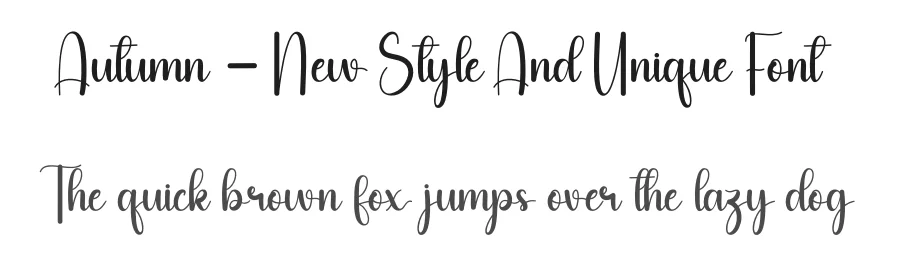 Autumn – New Style And Unique Font by andikastudio — Script Handwritten Font