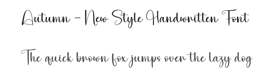 Autumn – New Style Handwritten Font by andikastudio — Script Handwritten Font