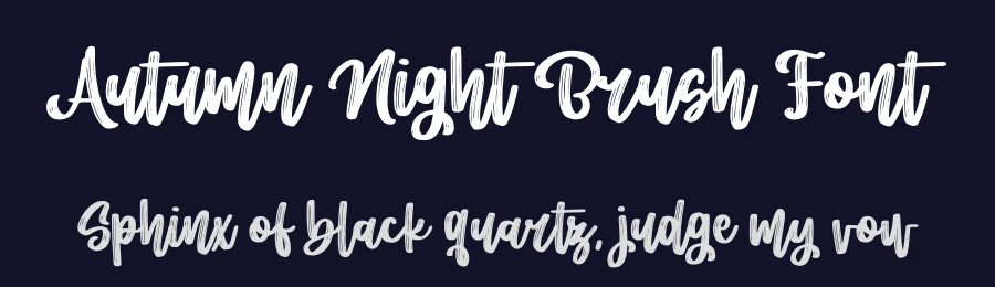 Autumn Night Brush Font by Abo Daniel — Script Handwritten Font — thumbnail 2