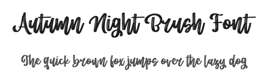 Autumn Night Brush Font by Abo Daniel β Script Handwritten Font