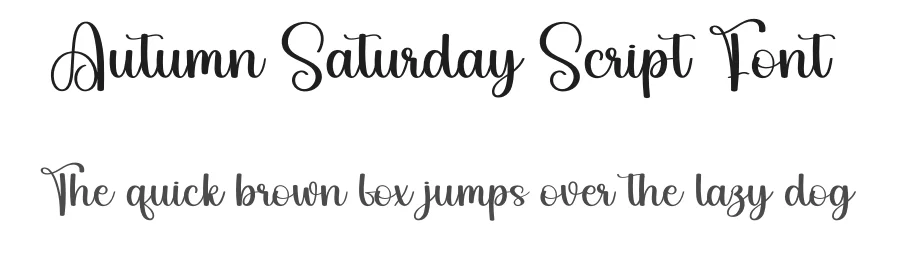 Autumn Saturday Script Font by andikastudio — Script Handwritten Font