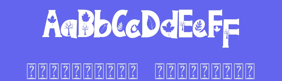 Autumn Scenery Display Font by Yoga Letter — Display Font — thumbnail 3