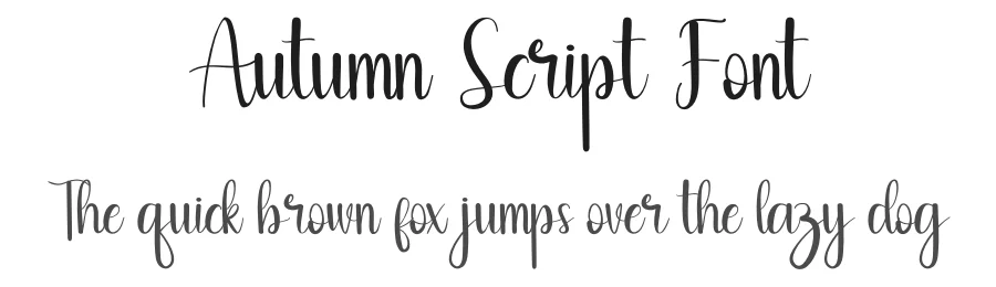 Autumn Script Font by andikastudio — Script Handwritten Font