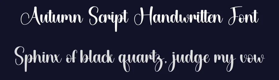 Autumn Script Handwritten Font by creativeletter — Script Handwritten Font — thumbnail 2