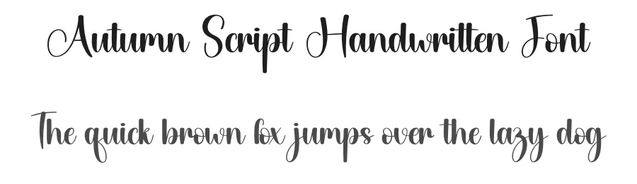 Autumn Script Handwritten Font by creativeletter — Script Handwritten Font