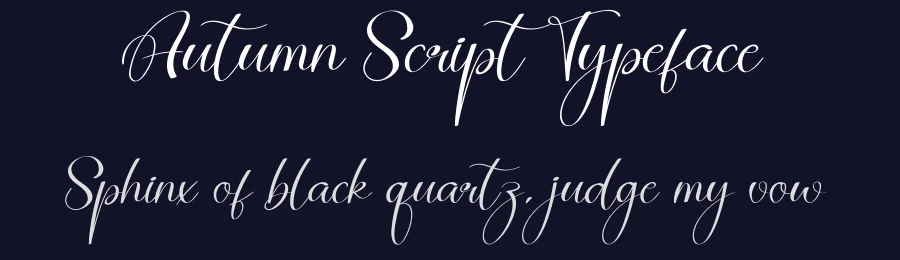 Autumn Script Typeface by creativeletter — Script Handwritten Font — thumbnail 2