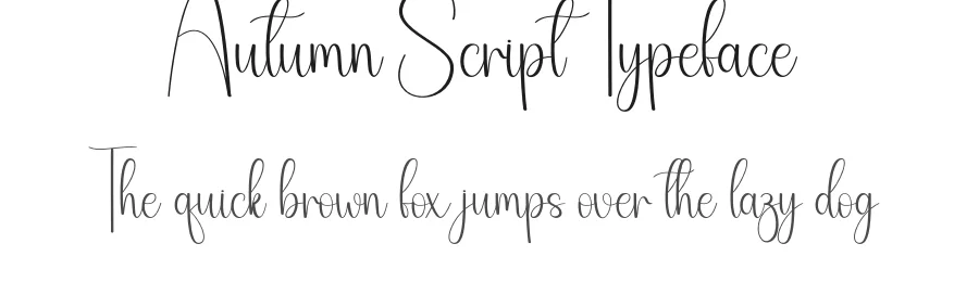 Autumn Script Typeface by andikastudio — Script Handwritten Font