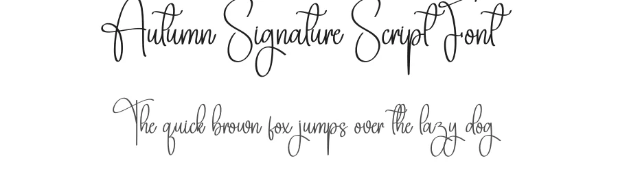 Autumn Signature Script Font by creativeletter — Script Handwritten Font