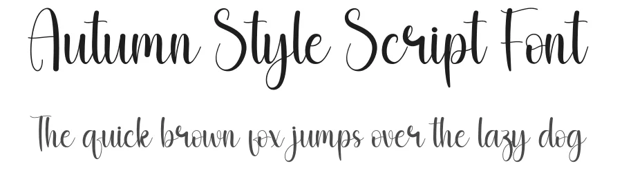 Autumn Style Script Font by andikastudio — Script Handwritten Font