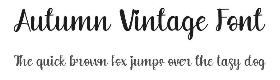 Autumn Vintage Font by levincreative — Script Handwritten Font