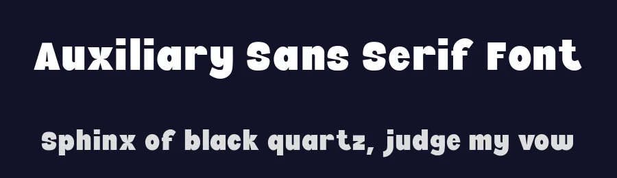 Auxiliary Sans Serif Font by Wildan Type — Sans Serif Font — thumbnail 2