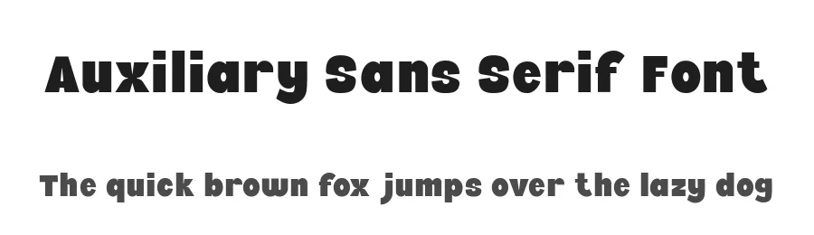 Auxiliary Sans Serif Font by Wildan Type — Sans Serif Font