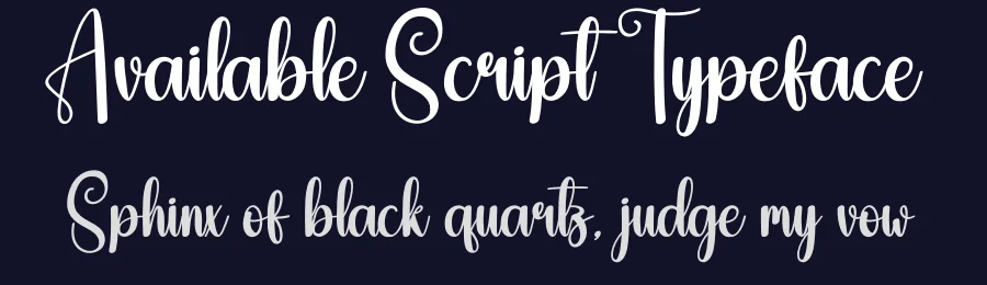Available Script Typeface by andikastudio — Script Handwritten Font — thumbnail 2