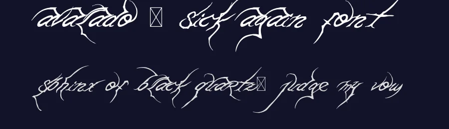 Avalado – Sick Again Font by sick.again — Display Font — thumbnail 2