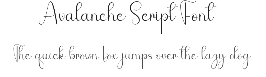 Avalanche Script Font by andikastudio — Script Handwritten Font