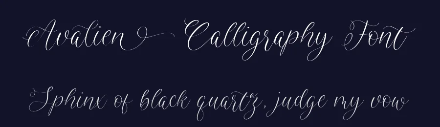 Avalien Calligraphy Font by balpirick — Script Handwritten Font — thumbnail 2