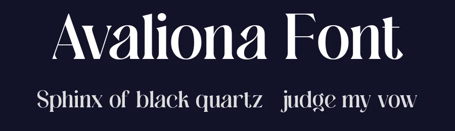 Avaliona Font by Pikgura Type — Display Font — thumbnail 2