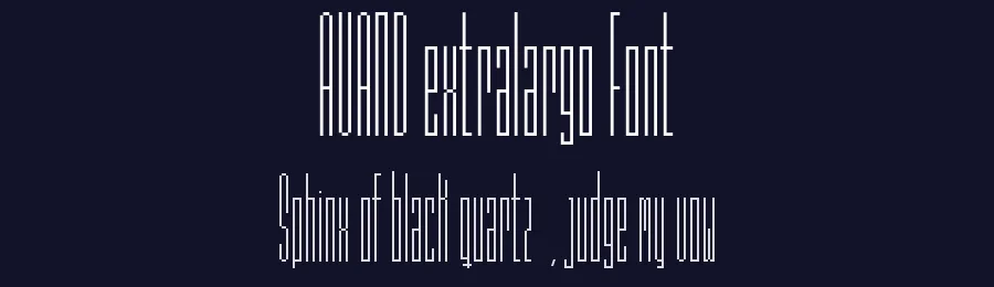 AVAND extralargo Font by marcoramirez — Display Font — thumbnail 2