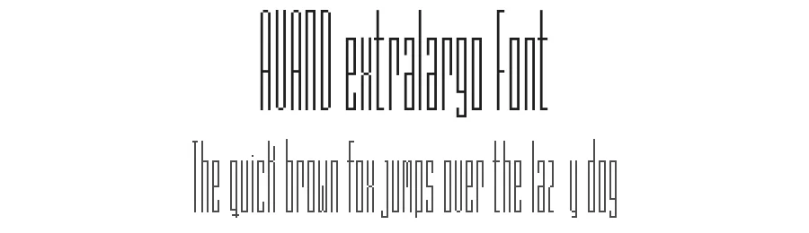 AVAND extralargo Font by marcoramirez — Display Font