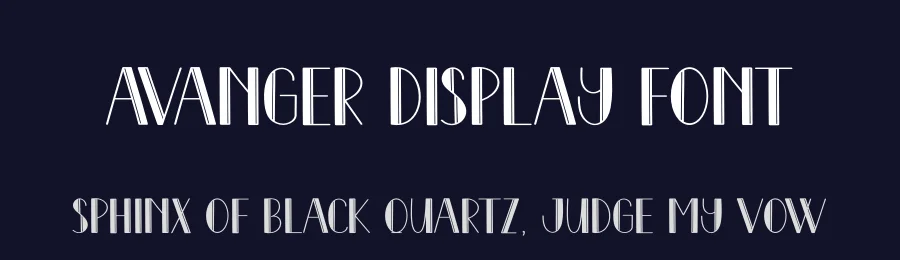 Avanger Display Font by andikastudio — Display Font — thumbnail 2