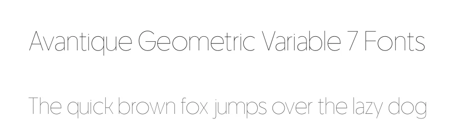 Avantique Geometric Variable 7 Fonts by Casloop Studio — Decorative Font
