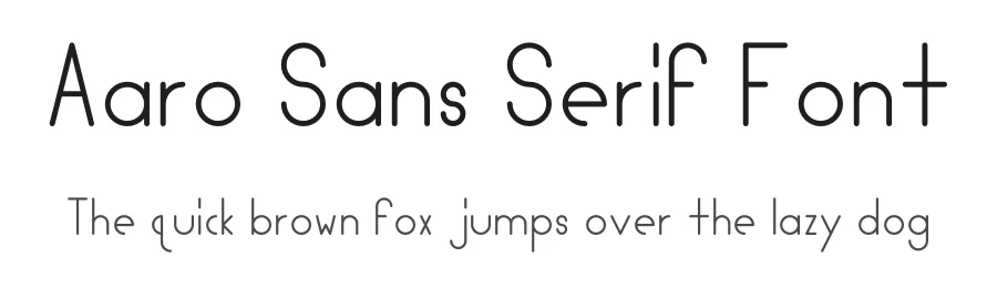 Aaro Sans Serif Font by Aaron Troglia — Sans Serif Font