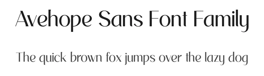 Avehope Sans Font Family by roomspace.cl — Sans Serif Font