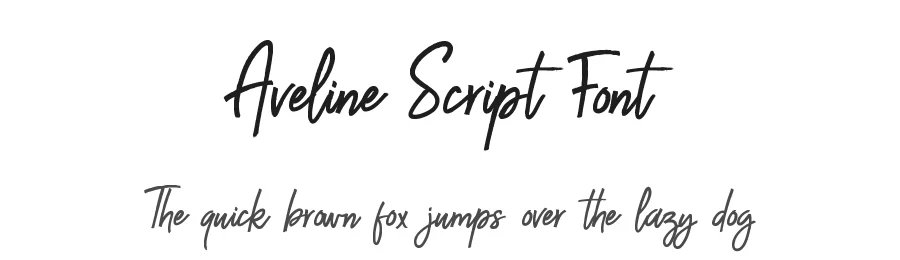 Aveline Script Font by sizimon — Script Handwritten Font
