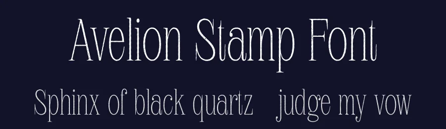 Avelion Stamp Font by craftsupplyco — Display Font — thumbnail 2