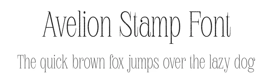 Avelion Stamp Font by craftsupplyco — Display Font