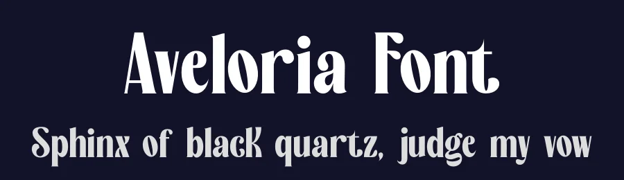 Aveloria Font by zaaintype — Display Font — thumbnail 2