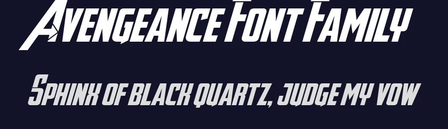 Avengeance Font Family by the Fontry — Display Font — thumbnail 2