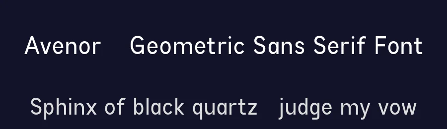 Avenor – Geometric Sans Serif Font by roomspace.cl — Serif Font — thumbnail 2