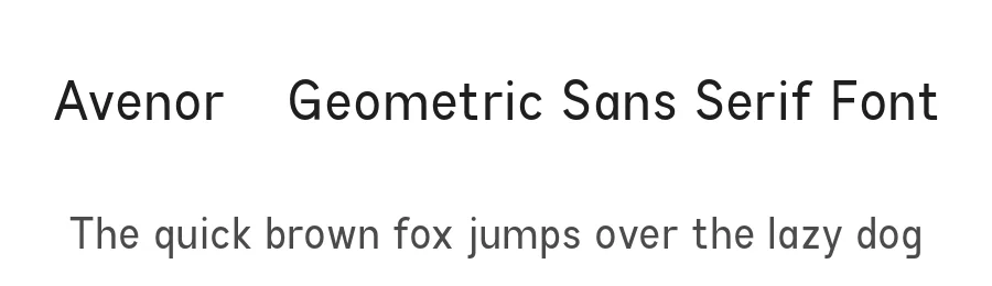 Avenor – Geometric Sans Serif Font by roomspace.cl — Serif Font