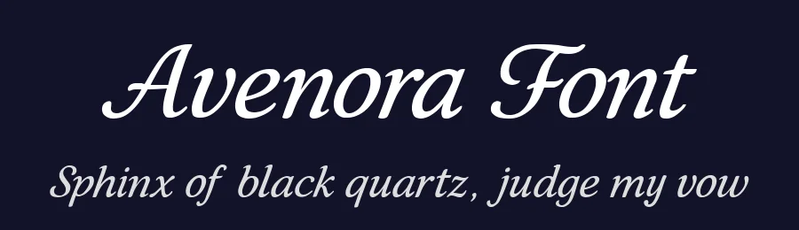 Avenora Font by Mahir Huseyn — Serif Font — thumbnail 2