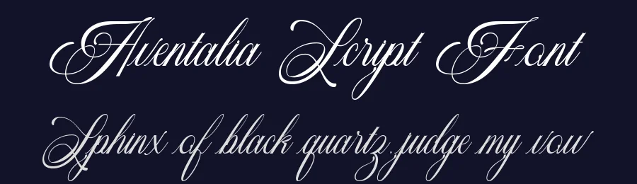 Aventalia Script Font by Variatype — Script Handwritten Font — thumbnail 2