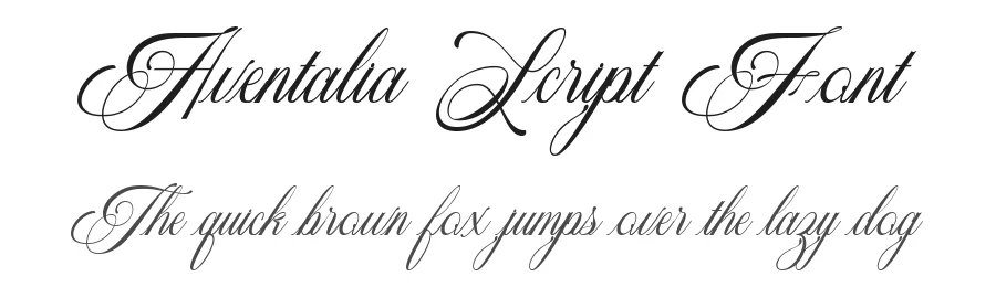 Aventalia Script Font by Variatype — Script Handwritten Font