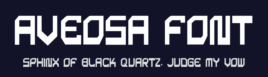 Aveosa Font by hayoyuka8 — Display Font — thumbnail 2
