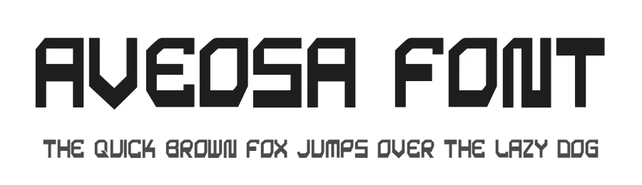 Aveosa Font by hayoyuka8 — Display Font