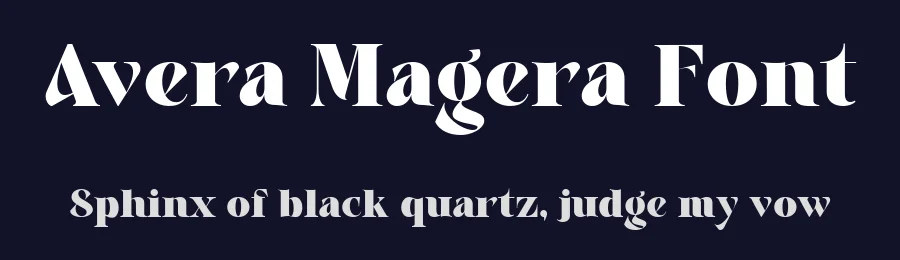 Avera Magera Font by rvandtype — Display Font — thumbnail 2