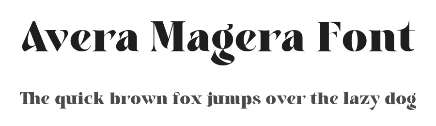 Avera Magera Font by rvandtype — Display Font