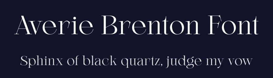 Averie Brenton Font by grezlinestudio — Serif Font — thumbnail 2