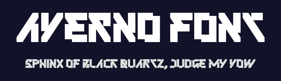 Averno Font by Mofr 24 — Display Font — thumbnail 2