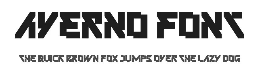 Averno Font by Mofr 24 โ Display Font