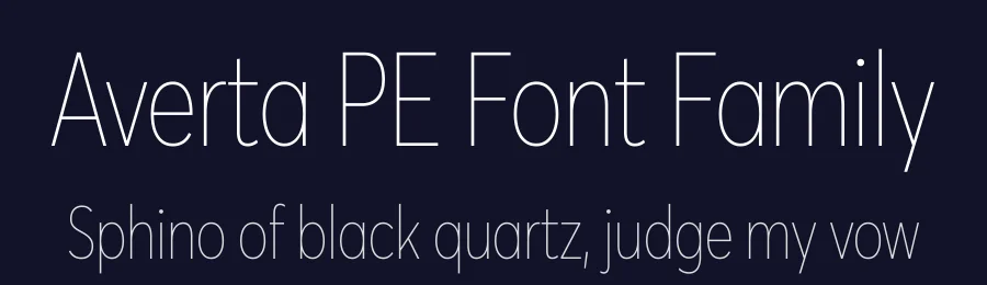 Averta PE Font Family by Foundry5 — Sans Serif Font — thumbnail 2