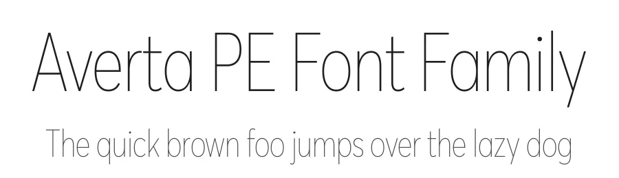 Averta PE Font Family by Foundry5 — Sans Serif Font
