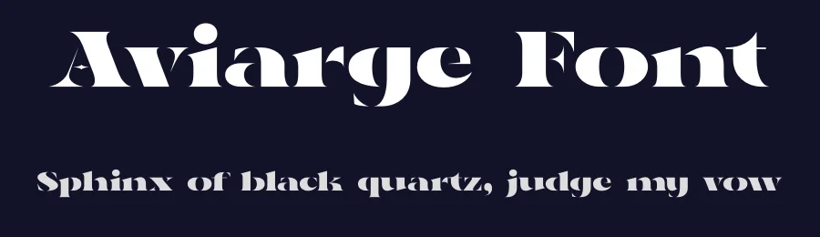 Aviarge Font by Rantautype — Display Font — thumbnail 2