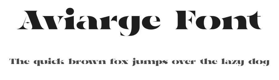 Aviarge Font by Rantautype — Display Font