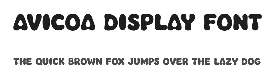 Avicoa Display Font by dwikrisdiantoro9 — Display Font