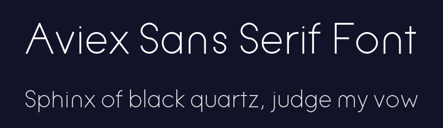 Aviex Sans Serif Font by The Ninja — Sans Serif Font — thumbnail 2